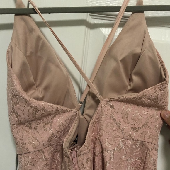 HONEY Chelsea Pink Lacey Dress - Picture 3 of 4